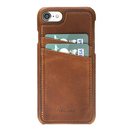 Ultimate Stand Credit Card Leather Cases for iPhone 7 / 8 - Crazy Brown