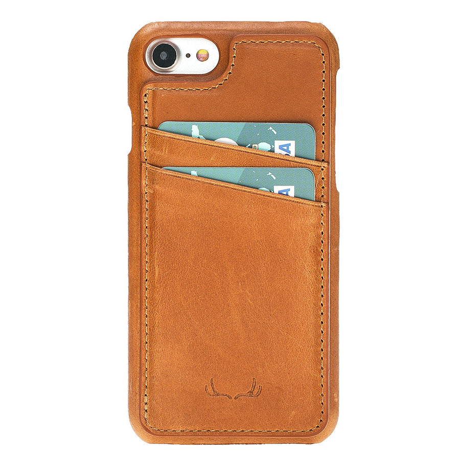 Ultimate Stand Credit Card Leather Cases for iPhone 7 / 8 - Crazy Tan