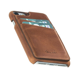 Ultimate Stand Credit Card Leather Cases for iPhone 7 / 8 - Crazy Brown