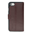 Leather Wallet Case with ID Window for iPhone 7 / 8 - Rustic Burgundy