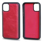 Flex Cover  Leather Protective Slim Fit for iPhone 11 Pro Max -Red