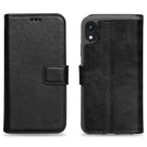 Wallet ID Window  Leather Protective Slim Fit Wallet Phone Case with Credit Card Slots for iPhone XR -Black