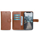 Wallet Magnet Magic  Leather Protective Slim Fit Wallet 2 in 1 Phone Case with Credit Card Slots for iPhone 11-Brown