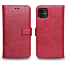 Wallet Magnet Magic  Leather Protective Slim Fit Wallet 2 in 1 Phone Case with Credit Card Slots for iPhone 11-Red