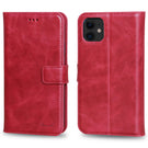 Wallet Magnet Magic  Leather Protective Slim Fit Wallet 2 in 1 Phone Case with Credit Card Slots for iPhone 11-Red