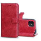 Wallet Magnet Magic  Leather Protective Slim Fit Wallet 2 in 1 Phone Case with Credit Card Slots for iPhone 11-Red