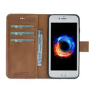 Magic Magnet Wallet Leather Cases for iPhone 7 / 8 - Crazy Brown