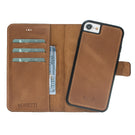 Magic Magnet Wallet Leather Cases for iPhone 7 / 8 - Crazy Brown