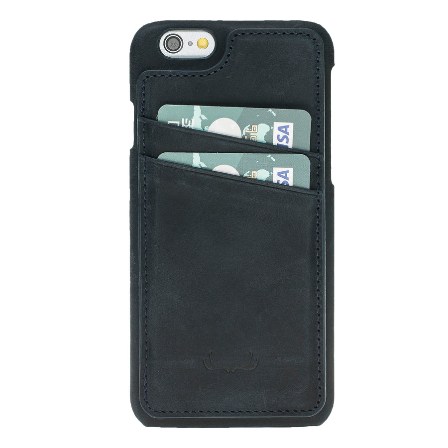 Ultimate Stand Credit Card Leather Cases for iPhone 6 / 6S - Crazy Black
