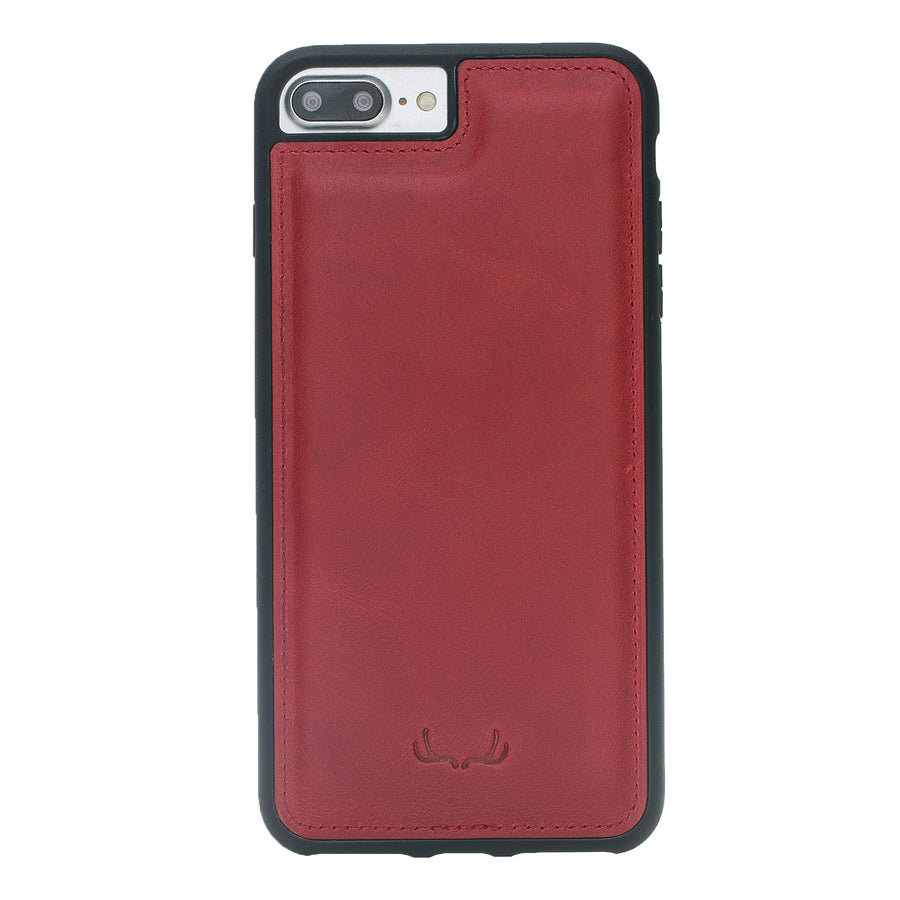 Flex Cover Leather Cases for iPhone 7 Plus / 8 Plus - Crazy Red
