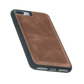 Flex Cover Leather Cases for iPhone 7 Plus / 8 Plus - Crazy Brown