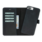 Magic Magnet Wallet Leather Cases for iPhone 7 Plus / 8 Plus - Crazy Black