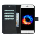 Magic Magnet Wallet Leather Cases for iPhone 7 Plus / 8 Plus - Crazy Black