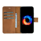 Wallet Magnet Magic  Leather Protective Slim Fit Wallet 2 in 1 Phone Case with Credit Card Slots for iPhone XR-Brown