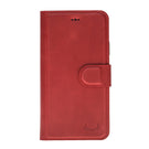 Wallet Magnet Magic  Leather Protective Slim Fit Wallet 2 in 1 Phone Case with Credit Card Slots for iPhone XR -Red