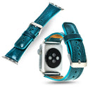 Leather Band for Apple Watch 42mm - Vessel Blue